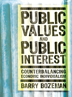 cover image of Public Values and Public Interest